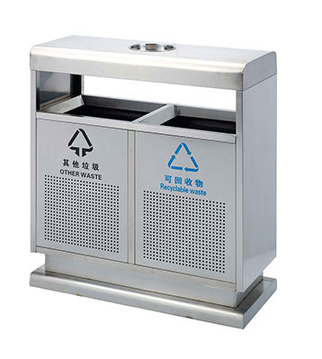 分類不銹鋼機場垃圾桶