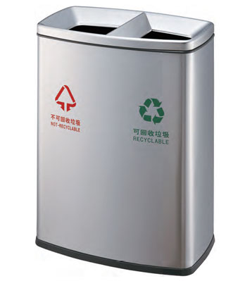 不銹鋼商場分類垃圾桶