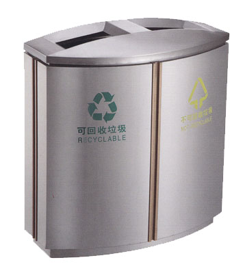 不銹鋼商業(yè)分類垃圾桶