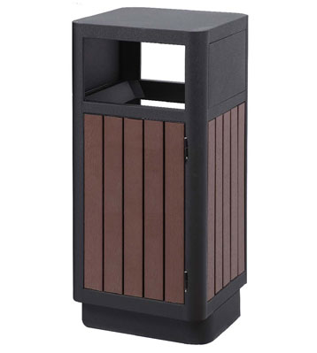 戶外環保鋼木垃圾箱