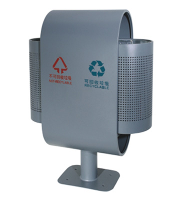 麥克風式分類鋼制垃圾桶