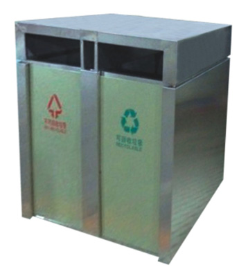 火車站環(huán)保鋼制垃圾箱