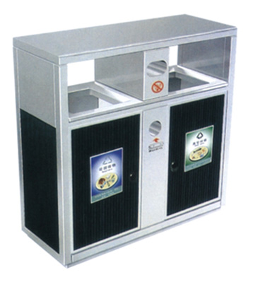 大堂分類環保鋼制垃圾桶