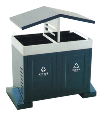 街區分類環保鋼制垃圾桶