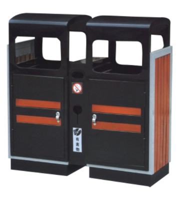 復式分類環保鋼制垃圾桶