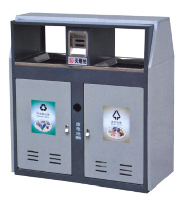 街道綠化分類鋼制垃圾箱