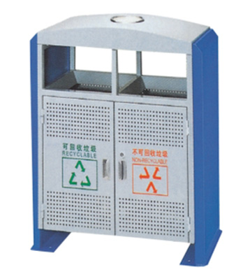 拉蓋分類鋼制垃圾桶