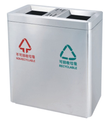 不銹鋼分類商場(chǎng)垃圾桶主圖