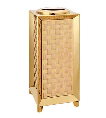 編織紋鈦金垃圾桶