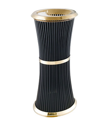 鋼管修腰座地煙灰桶