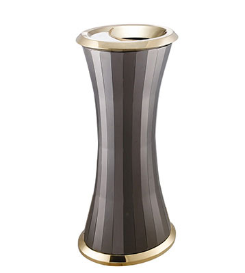 黑金腰形落地煙灰桶