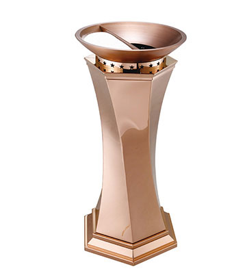 創意扭曲酒店高檔垃圾桶