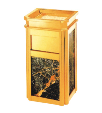 靠墻鈦金垃圾桶果皮箱