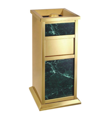 酒店大堂鈦金垃圾桶