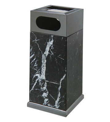 黑金大理石電梯口垃圾桶