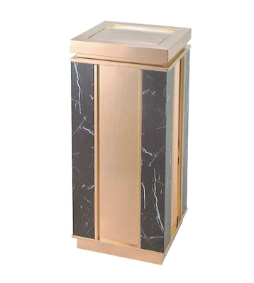 玫瑰金大理石酒店垃圾桶