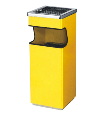 圓角方形鐵板垃圾桶