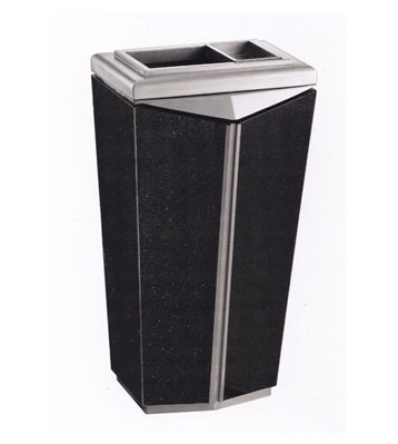 豪華酒樓烤漆鐵皮垃圾桶