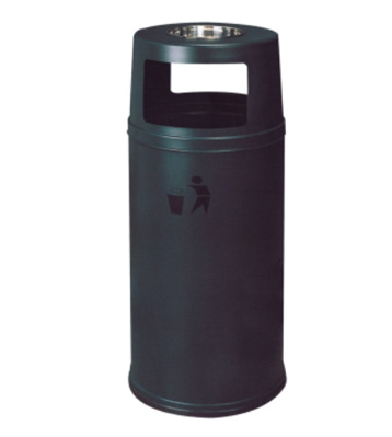 港式烤綠漆鐵皮垃圾桶