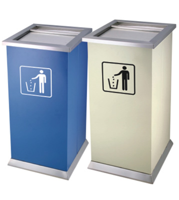 商場立式鐵皮垃圾箱